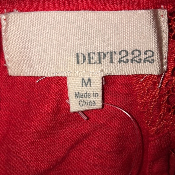 Dept. 222 Orange Top. NWT.  M - Picture 5 of 8